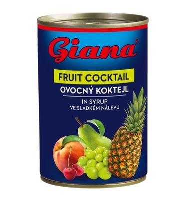 Cocktail de fructe în sirop 410g