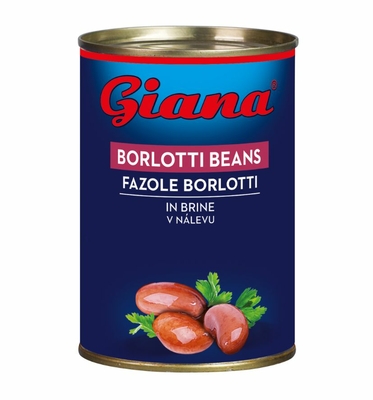 Fasole boabe borlotti întregi în saramură  425ml