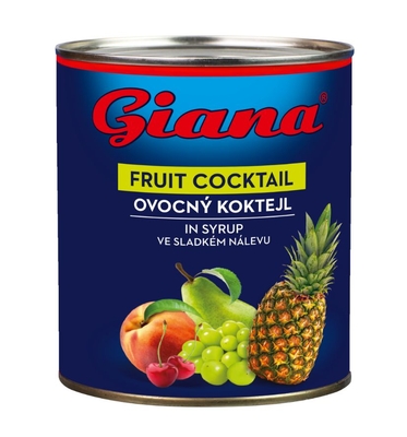 Cocktail de fructe în sirop 820g