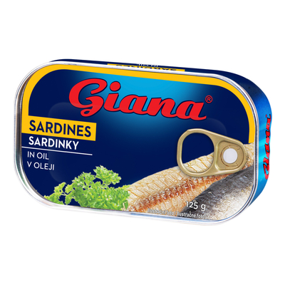 Sardine în ulei vegetal  125g