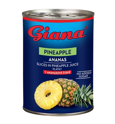 Ananas felii  in sirop de ananas