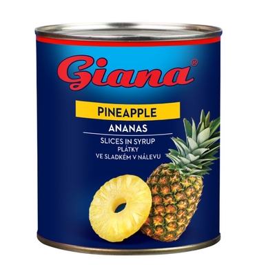 Ananas felii in conserva, in sirop  850g